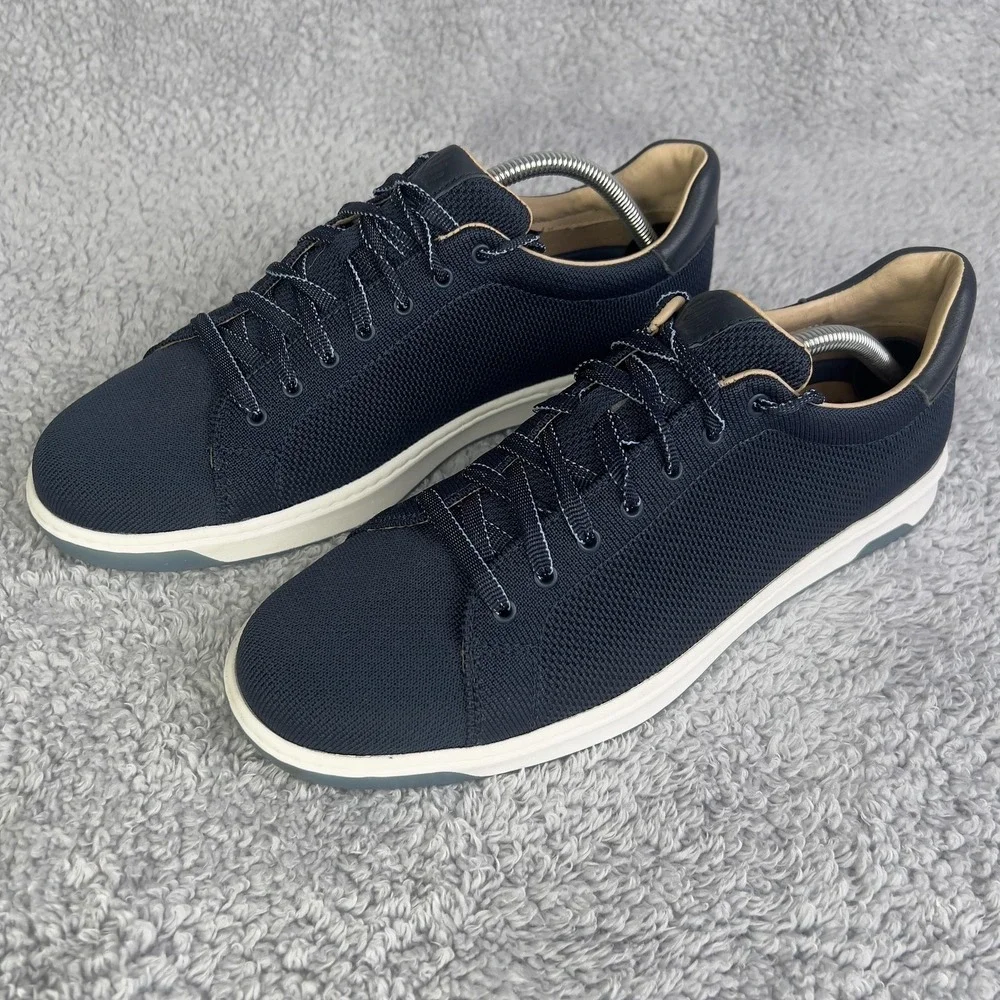 Johnston & Murphy Shoes Mens 10 Blue Lace Up Low Top Casual Sneakers 59-4409